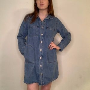 MADEWELL denim button up dress